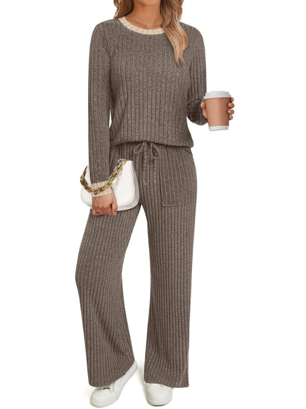 Two Piece Lounge Sets for Women Fall 2026 Travel Casual Matching Outfits